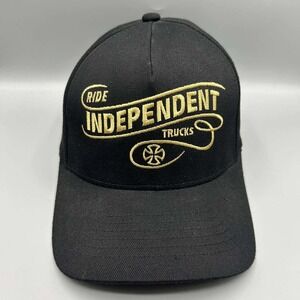 Ride The Best Hat Men Small-Medium Black Independent Stretch Fitted Cap S-M